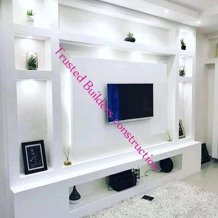 Custom TV wall interior design